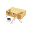 Set de vino bambú Siena personalizado - Imagen 2